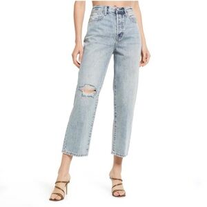 Anthropologie Pistola Cassie Super High Rise Cropped Straight Jeans Size 24